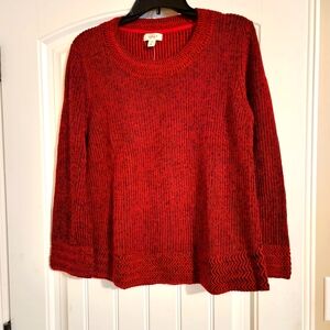 New with tags womens comfy red and black sweater.